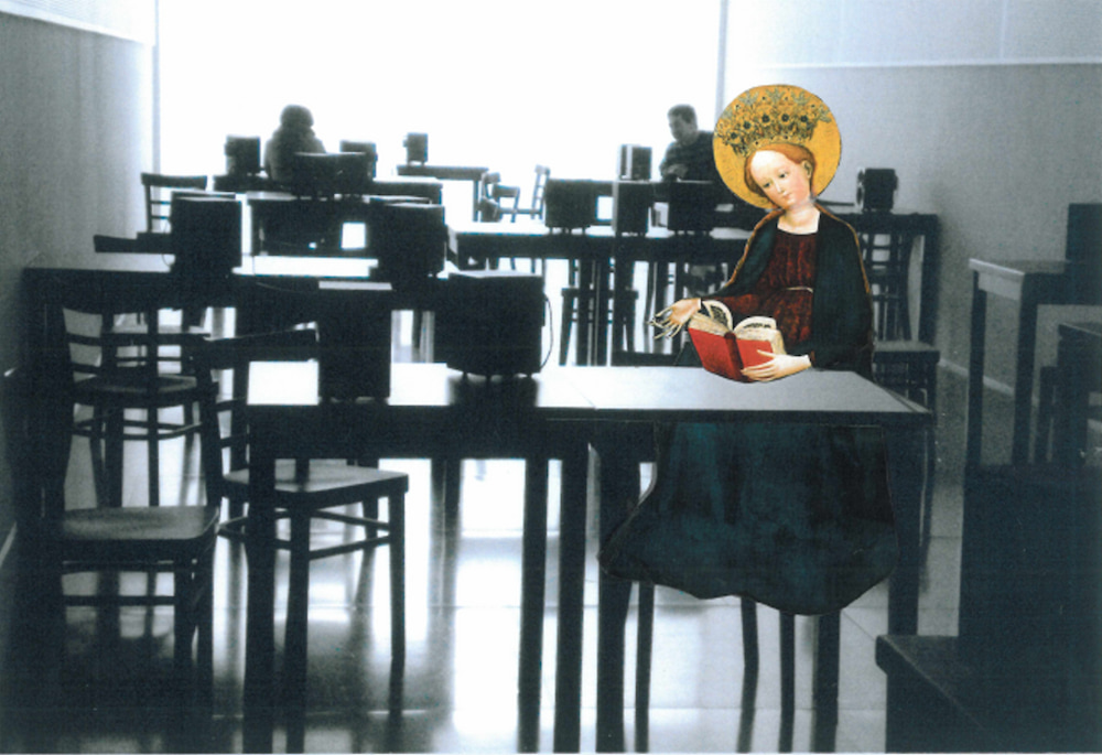 KIKE Collagen - Maria, nicht im Paradiesgärtlein